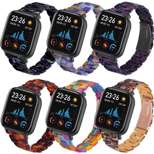 20mm Resin Watch Strap For Huami Amazfit GTS GTR 42mm Bracelet For Huami Amazfit Bip U Bip S GTS 2e/Mijia Quartz Watch Bands