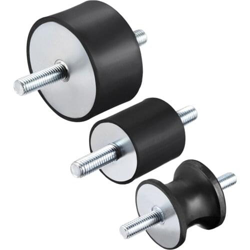 Uxcell Rubber Shock Absorber Vibration Isolator Mount with M8 M10 Studs Anti-Vibration Rubber Isolator for Fitness equipment