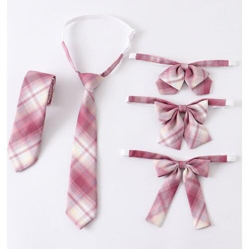 Jk Uniforms Collar Butterfly Cravat School Dresses For Girl Plaid Bow Tie Lady Anime Sailor Suit Striped Tie High School Student