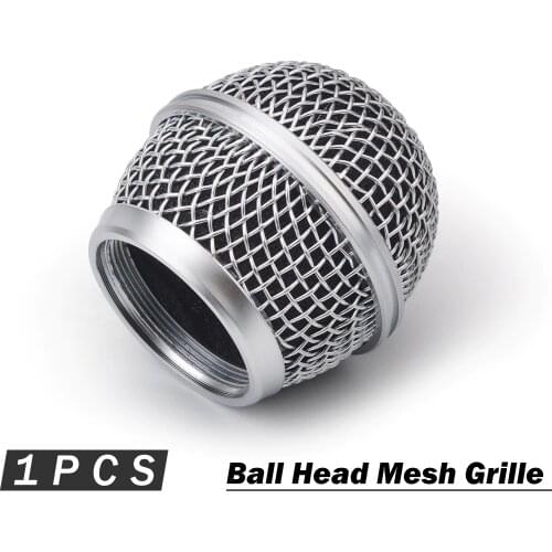1 Piece Top Quality Replacement Ball Head Mesh Microphone Grille Cover for Shure BETA58 BETA58A SM58 SM58S SM58LC Accessories