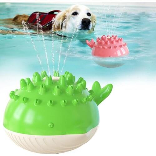 Dog Interactive Water Jet Toy Molar Cleaning Crocodile Swimming Floating Dog Toys