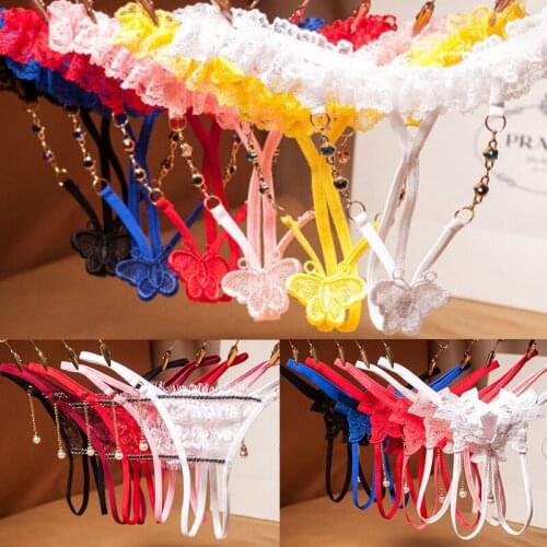 4pcs Briefs Temptation Sexy Panties Womens Underwear Low Waist Bow Bandage Seamless Panties Sex String Hollow Out Briefs Thong