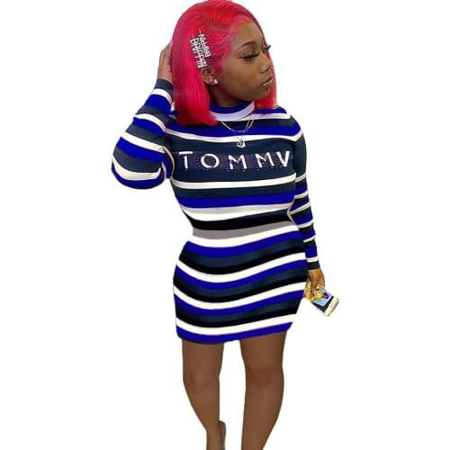 VAZN 2021 Spring Hot Little Chap Daily Plus Size Sexy Elegant Young Turtleneck Full Sleeve High Waist Women Thin Mini Dress