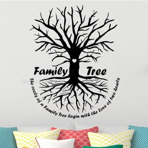 Tree Branch Wall Stickers Family Love House Decor Living Room Kids Bedroom Wall Decals Poster Home Decoration Wallpaper LL2077