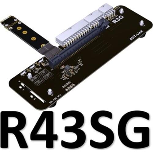 M.2 keyM NVMe External Graphics Card Stand bracket with PCIe3.0 x4 Riser Cable 25cm 50cm 32Gbs For ITX STX NUC VEGA64 GTX1080ti