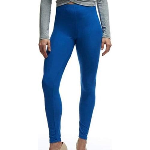 Women Solid Color Leggings Summer Ladies Push Up Slim Leggings High Waist Stretchy Soft Women Leggings