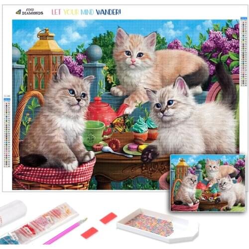 5d Diamond Painting Full Drill Square Cat Picture Of Rhinestone Diamond Embroidery Animal Diamond Mosaic Handmade Gift cuadros
