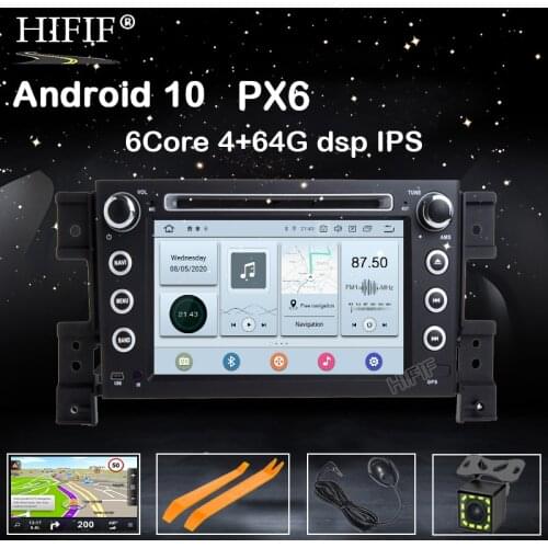 PX6 DSP IPS Android 10 4G CAR GPS 2 DIN DVD PLAYER For SUZUKI GRAND VITARA 2007-2013 GPS RADIO STEREO SCREEN NAVIGATION