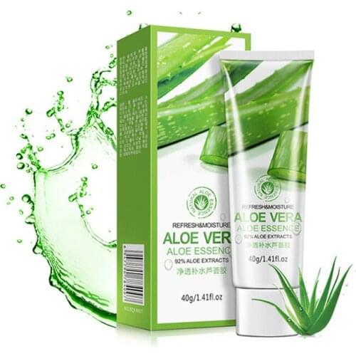 BIOAQUA 20Pcs Natural Moisturizing Whitening Acne Remover Sun Repairing Aloe Vera 92% Soothing Face Gel