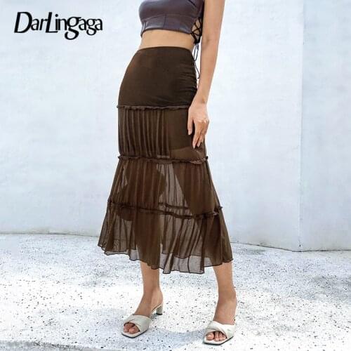 Женские юбки миди Darlingaga China At AliExpress