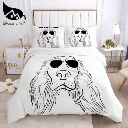 Dream NS premium black Bedding set art hand painting Queen Bedding Home Textiles Set Bedclothes duvet cover set juego de cama