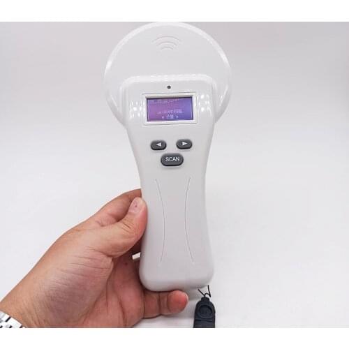 134.2KHz Animal RFID Handheld EM4305 Ear Tag Collector Reader EMID FDX-B(ISO11784/85 Microchip Scanner With BT And USB