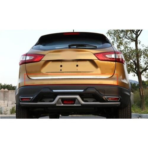 Stainless Steel Rear Trunk Lid Cover Trim Guard Plate Cover Rear Tailgate Lid Cover FIT For Nissan Qashqai 2015 2016