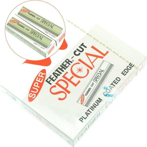 Best Quality 100pcs Feather Blades Professional Hair Trimming Razor Blades,Stainless Steel Multifunction Blades LZN0019