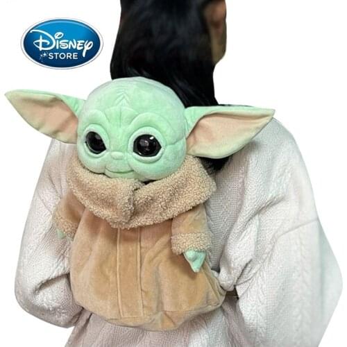 Disney Star Wars Baby Yoda Grogu Stuffed Plush Backpack Cute Soft Yoda Mandalorian Plush Backpack Birthday Gifts For Kids Girls
