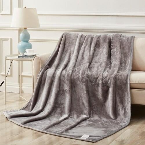 Solid Color Fleece Blanket Home Soft Blankets for Beds Sherpa Individual Double People Blanket