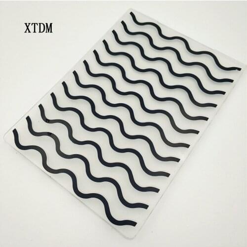 Easter plastic Water wave template craft card making paper card album wedding decoration scraping Embossing folders
