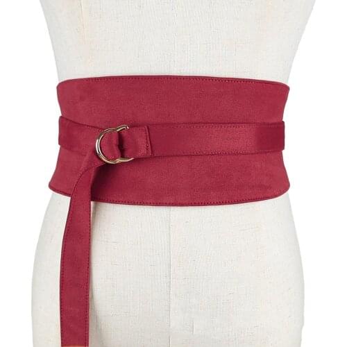 Velvet Belt Woman Simple Lengthening Waistband Soft Dress Decorate Waist Belts Women Flannelette Wide Female Knotted Black 195cm