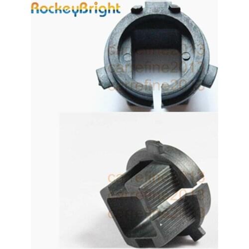 Rockeybright h7 hid xenon lamp base bulb holders base retainer clip for kia k5 hid xenon bulb adapter holder h7 bulb holder