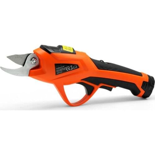 3.6V Cordless Tree Pruner, 10mm Cut, Dual Switch Rechargeable Electric Scissors Pruning Shears with Power Adapter, Branch Pruner