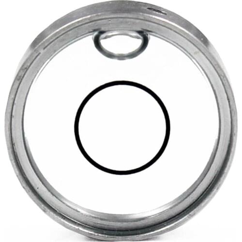 Universal Round Transparent Mini Spirit Level Bubble Horizontal Bead Double Side Observation Bullseye Style 18mmx6.5mm