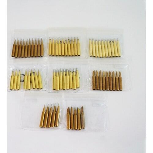 16pcs/lot Lead-free Solder Iron Tip 900M-T For 936 SAIKE ATTEN AOYUE KADA YIHUA Soldering Rework Station Iron Tsui