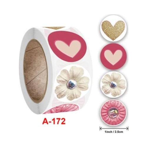500pcs Thank you stickers pearl flower love pattern Party Wedding Decoration sticker celebrate Festival Gift seal shop kids