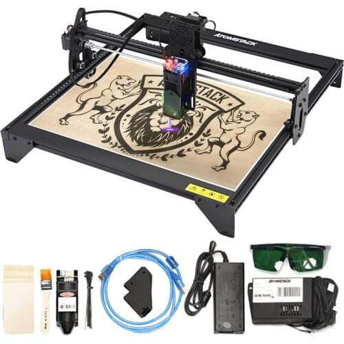 A5 20W Laser Engraver CNC 410*400mm Carving Area DIY Dog Pet Tag Engraving Cutting Machine Fixed-focus Laser Precise Scale Lines