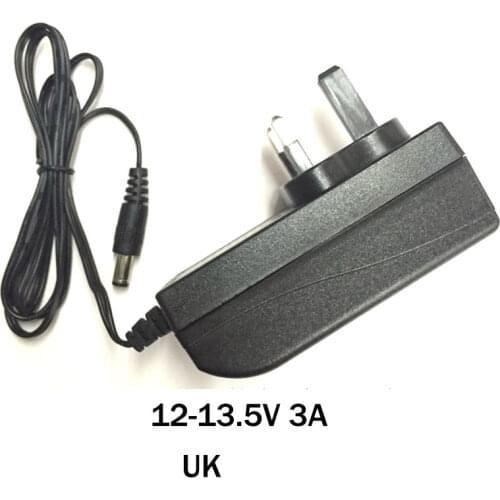 Power Adapter Supply Charger UK Plug DC 12V-13.5V Output 3A