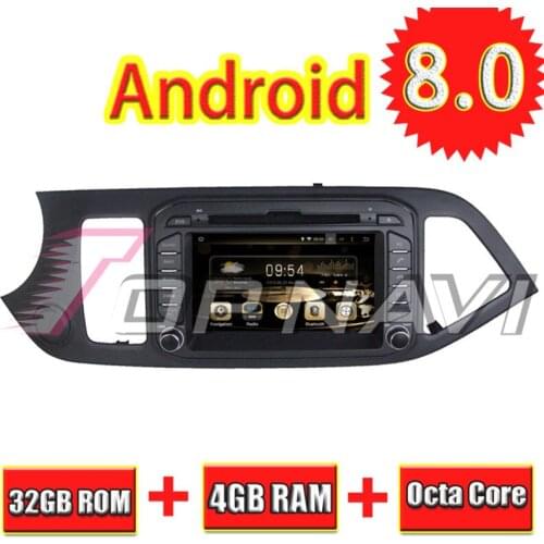 TOPNAVI 7'' Octa Core Android 8.0 Car DVD Player for KIA PICANTO MORNING 2011- Autoradio GPS Navigation Audio Stereo Double Din