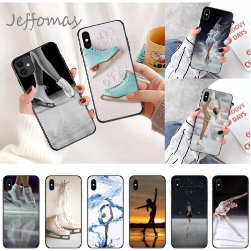 Figure skating skates Phone Case for iPhone 11 12 mini pro XS MAX 8 7 6 6S Plus X 5S SE 2020 XR