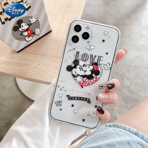 DISNEY 2021 Mickey Case for IPhone 11 12 Pro Xs Max iPhone SE 2020 6 6S 7 8 Plus Cute Phone Case 360 Full Cover ZT0430