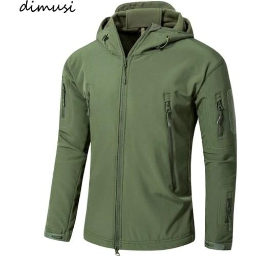 DIMUSI Autumn Winter Men Military Jacket Army Tactical Sharkskin Softshell Male Outerwear Camouflage Jacket and Coat 5XL,TA209