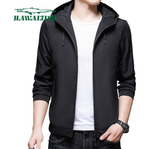 Hawaifish brand mens Jacket 2021 casual Korean version hot sale chaquetas hombre fashion new arrvial solid color veste homm
