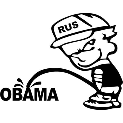 Interesting Russian Bad Boy Pee Anti Obama Car Styling Reflective Car Stickers Motorcycle Vinyl Decals Jdm