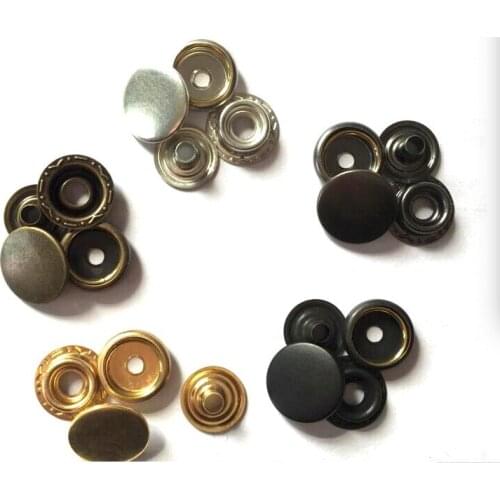 Jacket buttons ,Metal snap fastener buttons Rivet clasp brass,Size 12/15/17/20mm
