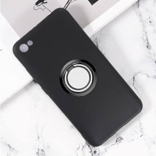 For Xiaomi Redmi Note 5A Back Ring Holder Bracket Phone Case Cover Phone TPU Soft Silicone Note5A Prime 5.5"