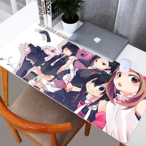 Large 90x40cm Office Mouse Pad Mat My Hero Academia Game Gamer Gaming Mousepad Keyboard Compute Anime Desk Cushion for Notebook