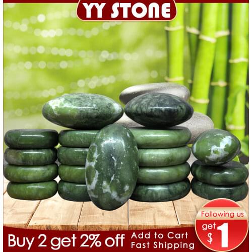 Tontin Jade glaze hot stone massage Set massager back massageador Health Care stones for massage spine basalt lava stone spa