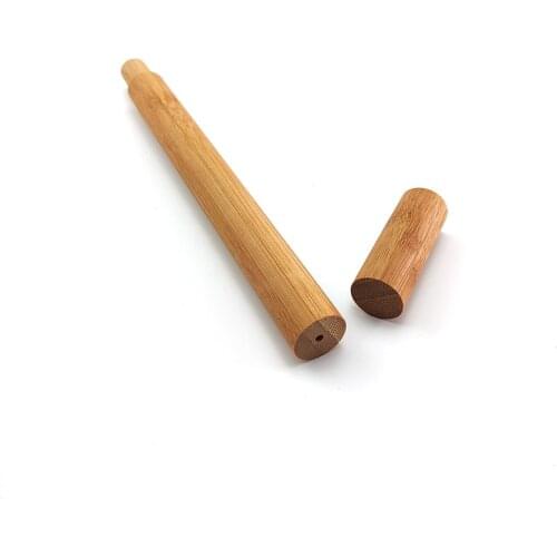 Natural bamboo drinking straw travelling set sisal hemp straws cleaning brush with organic bamboo straw tube carrying case