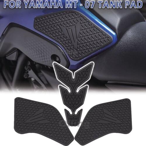 Tank pad For Yamaha motorcycle tank stickers MT 07 MT07 MT-07 Knee Grip Traction stickers Fuel Tank Side stickers tank decal