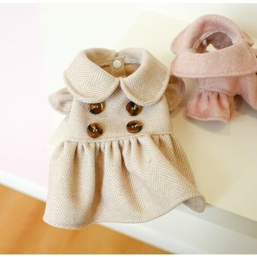 Dog Clothes Cute Princess Bubble Sleeve Dresses Autumn Winter Cats Skirt Yorkshire Schnauzer Bichon Poodle Pet Clothing 2021 New