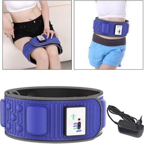 Slimming Belt Training Stimulator Vibrating Belly Waist Trainer Massager Home Gym Workout Fitness Waist Trimmer Weight Loss