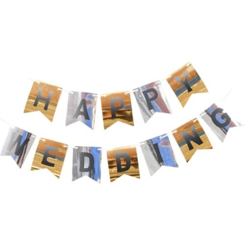 Celebrate Garland Mirror Surface Wedding/Party Decorations 5M Letter Banners