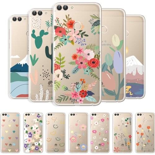 For Huawei P Smart 2018 Case Transparent Case For Huawei P Smart 2018 Protective Cover on P Smart 2018 Clear Fashion Phone Coque