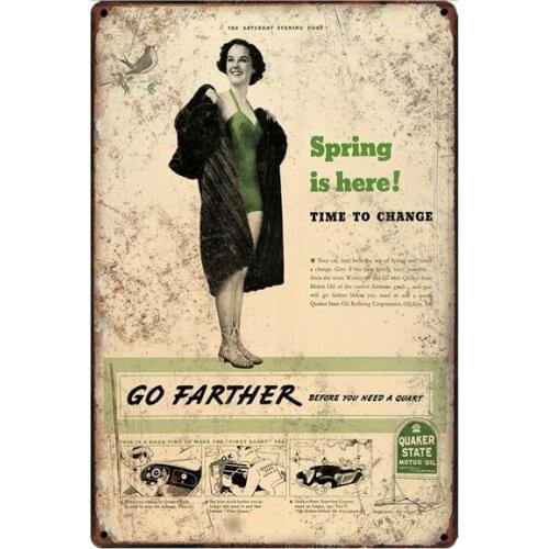 Retro Tin Metal Sign Vintage Plate Wall Pub Home Art Decor Car Iron Poster Cuadros SA-7013