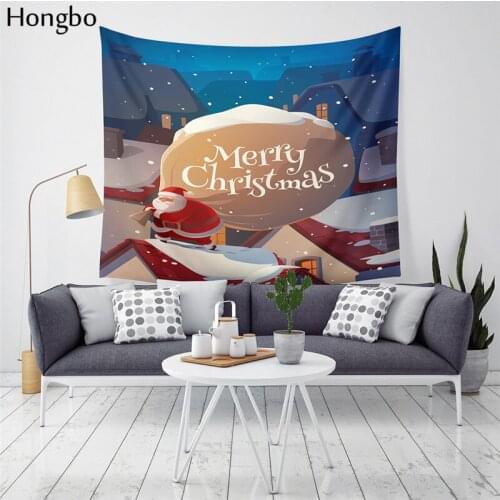 Hongbo Christmas Tapestry christmas Xams Tapestry Hippie Room Bedspread Wall Hanging Throw Blanket Wall Living Room Decal Party