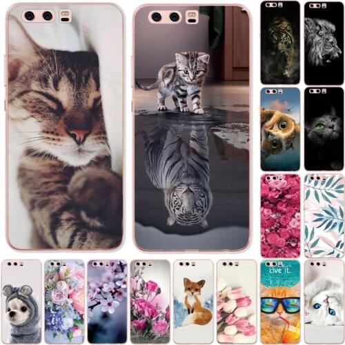 Silicone phone Case For huawei P10 LITE 2017 cases soft TPU Phone Back cover Coque etui bumper 360 full protective
