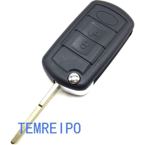 5pcs/lot Replacement folding remote control key shell 3 button car key blank for Land Rover range rover discovery key case