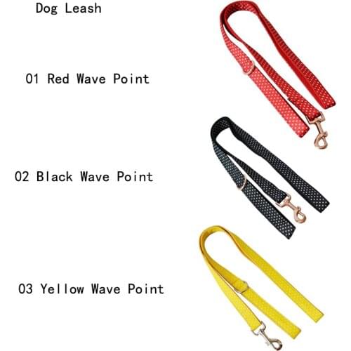 Wave Point Dog Leash Engraved Pet Name Retailing Special Ethnic Style Colorful Handmade Soft
